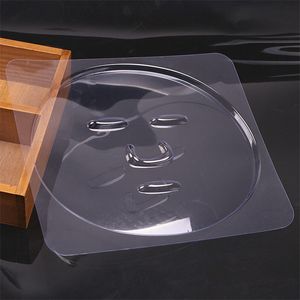 300st PVC Transparent ansiktsmask Mögel Tray Plate Clear Diy Skin Film Plastic Sheet Care Beauty Makeup Seaweed Mud Care Facemask Tool Accessories H77831
