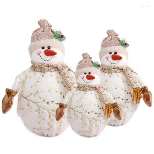 Decorazioni natalizie Bambola di peluche Ornamenti allegri Bambole Figure Pupazzo di neve Giocattoli Albero di Natale Anno 2022 Regalo di Natale