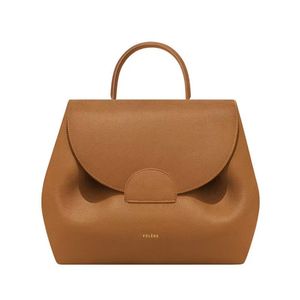 20023 Polene Paris bags Number One Nano Taupe Textured Leather Trio Camel Tote Bags Women Handbags Genuine Shoulder Messenger Crossbody Bag
