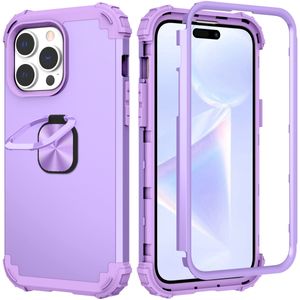 بالنسبة إلى iPhone 14 Pro Max Cases ، فإن Hybrid Hybrid Heavice Ring Actystand Hard Covers for iPhone14 Armor Phone Funda