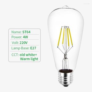 Retro Edison Light Bulb E27 AC110-240V ST64 Wymień filament za vintage lampa żarowa