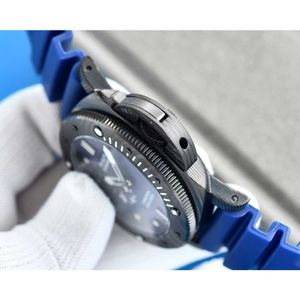 Lyxklockor för mekanisk klocka Swiss Automatic Movement Sapphire Mirror 47mm Importerat gummi Watchband Brand Italy Sport GPXZ