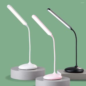 Lâmpadas de mesa Lâmpada de mesa recarregável para estudo Office multifuncional Trabalho Leitura Light Student Student Dimning Night