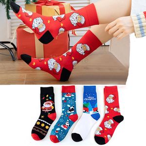 Noel Ağacı Kar Elk Çorapları Mutlu Noel Hediyesi Sonbahar Kış Pamuk Çorap Noelleri Komik Yeni Yıl Noel Baba Dekorasyon Sock Th0492