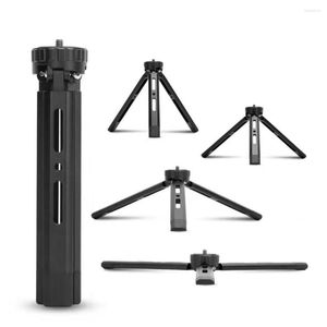 Tripods Mini aluminium stop statywowy statywowy zestaw stacjonarny ze śrubą 1/4 dla kamer internetowych Gimbal DSLR