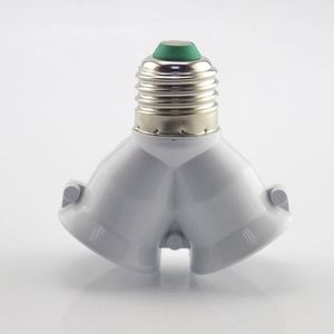 Lamphållare Y Form E27 till 2 BASE -glödlampa Socket Dual Extend Adapter Splitter Plug -omvandlare för LED -ljushållarens konvertering 2E27