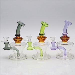 6.5inch nargile cam bong su borusu dabrig sigara borusu yağ bubbler teçhizat