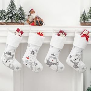 Ny juldekoration levererar jul stora strumpor jul-träd strumpor pendent barns present godis väska scenen klä upp sn6818