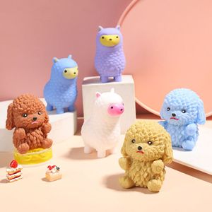 Simpatico alpaca che impasta giocattolo antistress manuale giocattoli sensoriali agitazione bambola decompressione noiosa palla piegata multicolore orso impertinente giocattolo per bambini regalo di compleanno