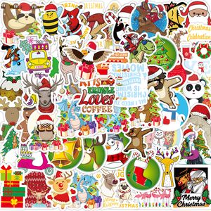 50Pcs Cartoon Christmas Graffiti Stickers Laptop Phone Luggage Guitar Diary Skateboard Decoration Sticker