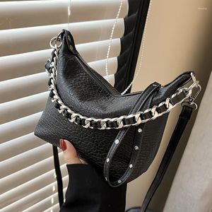 Evening Bags High Quality Chain PU Leather Shoulder For Women 2022 Designer Female Bag Sac Femme Crossbody Lady Handbags