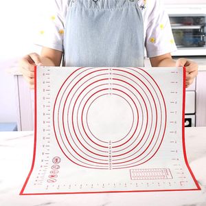 Table Mats 80/70cm Oversize Silicone Kneading Pad Non-Stick Rolling Dough Mat With Scale Kitchen Cooking Pastry Sheet Baking Tools