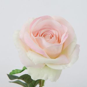 Dekorativa blommor Silk Fake Flower Arrangement Accessories Artificial Rose Brand Wedding Bouquet Home Living Room Garden Decoration