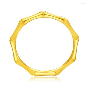 Cluster Rings 18k Yellow Gold Wedding For Couples Fine Accessories Engagement Open Resizable Party Gift