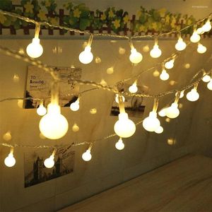 Stringhe 10M 100 LED /20M/200LED/30M300LED Luci della stringa della palla di Natale 110V/220V IP44 Illuminazione per la decorazione della festa nuziale per le vacanze all'aperto