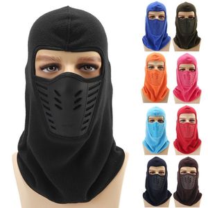 Gesichtsmaske Outdoor Motorrad Fleece Kapuzenhüte Turbane Kopfbedeckung Winter Warme Mütze Masken Verdicken Winter Ski Reiten Radfahren Kappen Ohrenschützer