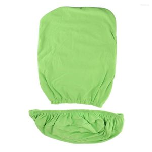 Chair Covers Solid Color Stretchy Computer Slipcover Cover Protector Split Design For Home Office Shop Cafe Use