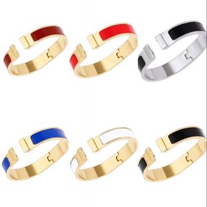 Bracciale bracciale rigido per donna e uomo in acciaio inossidabile argento oro rosa placcato oro gioielli di lusso regali braccialetto moda donna matrimonio