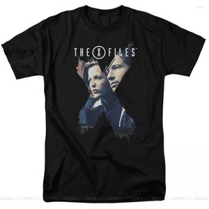 Erkek Tişörtleri X-Files TV Şovu X Agents Mulder Scully Lisanslı T-Shirt Tüm Boyutlar Pamuk Tişört Gömlek Özel Basılı