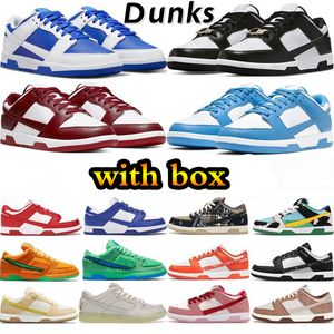 Outdoor sb low Basketball shoes Cactus Jack University Blue Unc Valentines Day Strange Love Brazil Black White Championship Red Dusty Olive Sneakers dunks with box