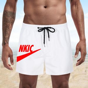 Shorts Summer Brand Trend Slim Fit String Sports Casual Shorts Stampa uomini dritti a tre punti Pantaloni da spiaggia Plus size S-4xl