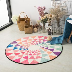 Carpets Europe Creative Round Carpet For Living Room Computer Chair Floor Mat Kids Tent Area Rug Cloakroom Rugs And Table