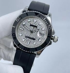 Wallwatches Fashion Classic -Automatic Mechanical Wating Tamaño de 40 mm La esfera se establece con diamantes de zafiro espejo impermeable a los hombres como un regalo