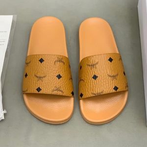 New Fashion Women's Slippers Luxury Designer Men's Sandals Leather Rubber Beach Shoes Flat Sole Jelly Flip Flop Indoor Slotted High Heel Letters 38-46