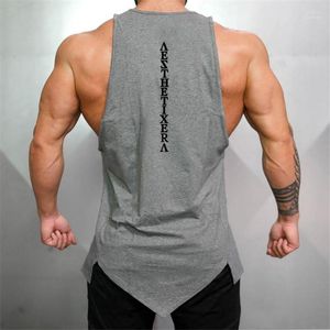 Canotte da uomo Muscleguys Palestre Stringer Abbigliamento Bodybuilding Top Uomo Fitness Canottiera Camicia senza maniche Canottiera in cotone solido Gilet muscolare1