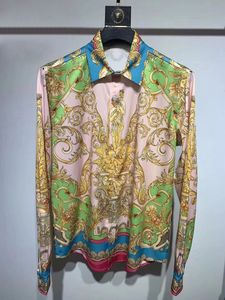قميص رجالي مصمم ملابس ماركة ملابس رجالية بأكمام طويلة قميص هيب هوب نمط عالي الجودة بلوزات قطنية 168068