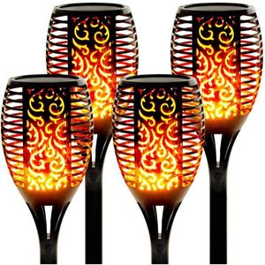 Solar Flame Lights Outdoor 33/96 Led Garden Light Flickering Torches Lamp For Courtyard Decoration