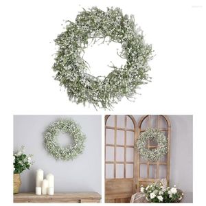 Flores decorativas 42 cm Babysbretrath Wreath Grus