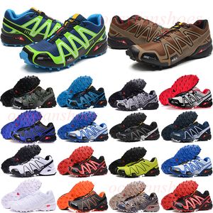 Running shoes Salomon Speed Cross 3.0 III CS mens Mesh Triple black white blue red yellow green speedcross men trainers outdoor sports sneakers 40-48