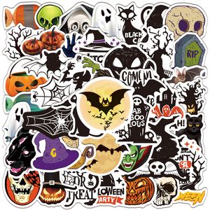 50PCS Halloween Ghost skull cat Pumpkin Cute Sticker for Laptop Water Bottles