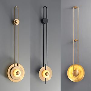 Kreativa marmor vägglampor nya nordiska minimalistiska ljus lyx vardagsrum sconce matsal