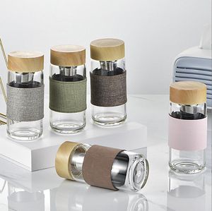 Vattenflaska rese dricker b￤rbara glas te infuser filter med rostfritt st￥l filter tumlare RRE14677