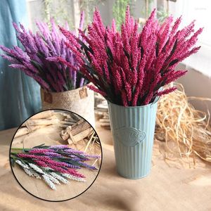 Dekorativa blommor Artificial Fake Plant Chic Rustic Plastic for Wedding Decor Table Centerpieces