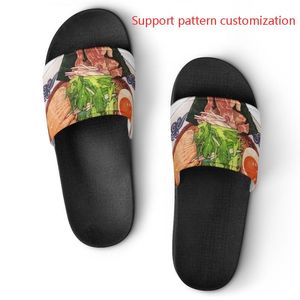 Sapatos personalizados Suporte de padrões de personalização Sandálias Sandálias Menções brancas Oreo preto Oreo Treinadores esportivos ao ar livre confortável