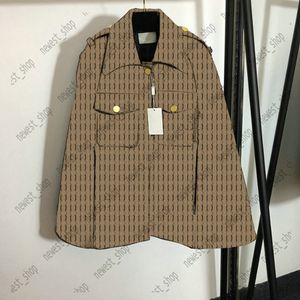 2022 Herbst Damen Cape Designer Frauen Wollmantel 2 Farbe Trenchcoats Dame Jacke Brief Drucken Kapuzenmantel Top Wrap-Around-Kleidung