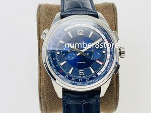 9028480 Blue Luxury Mens 시계 스테인레스 스틸 스위스 752 자동 28800VPH Sapphire Crystal Wristwatch 방수 방수 방수 50m 2 색