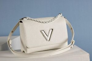 Bolsa de designer de luxo original clássica de alta qualidade Twist mm bolsas de couro bolsas de ombro de couro para crossbodys bolsa