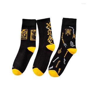 Men's Socks Men Hip Hop Street Black Skeleton Trend Cotton Breathable Wholesale