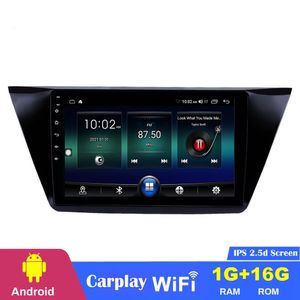 Lettore di navigazione per auto dvd da 10,1 pollici 16 GB Touchscreen capacitivo Entertainmen Sistema Veicolo GPS per VW Volkswagen Touran Android OEM Service