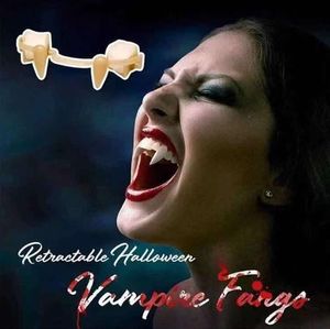 Bloody Party Decorations Halloween h￤ngslen utdragbar vampyrt￤nder Zombie Tiny Tiger Teeth-Vampire Fangs SN6823