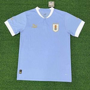 Futbol Formaları Ana Sayfa 2022 Uruguay Away Jersey Thai Versiyon Yetişkin Suit Özelleştirilmiş No. 9 Suarez Dünya Kupası Gömlek