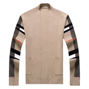 Designer Uomo Maglioni lunghi Manica lunga Maglione morbido Inverno Autunno Capispalla Computer lavorato a maglia Business Cotone Cardigan sottile Cappotti Taglia S-4XL