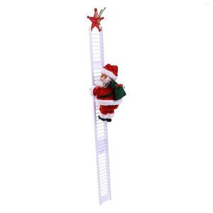 Juldekorationer Tillbehör Santa Clause Ladder Ornament Dekorativ Artware Desktop Decor for Home Shops