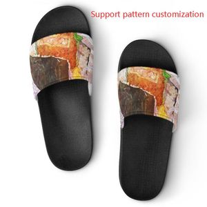 2023 Custom shoes Support pattern customization slippers sandals mens womens white black oreo sport trainers 38-45