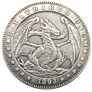 HB193-197 Hobo Morgan statunitense da un dollaro artigianale in argento placcato con copia di monete in metallo