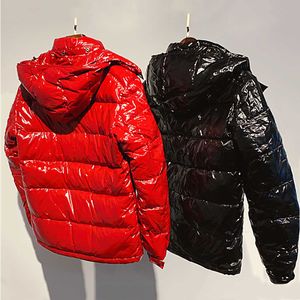 down jacket Mens parkas black purffer coats hooded quality casual outdoor feather outwear keep warm thick double zipper White duck down